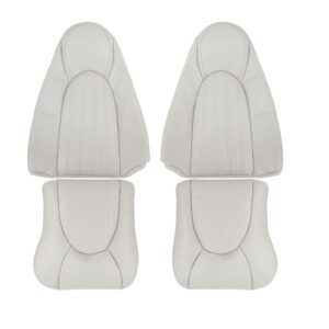 jaguar xk80 leather 1997 2000 ivory front driver and passenger top and bottom oem replacement seat cover