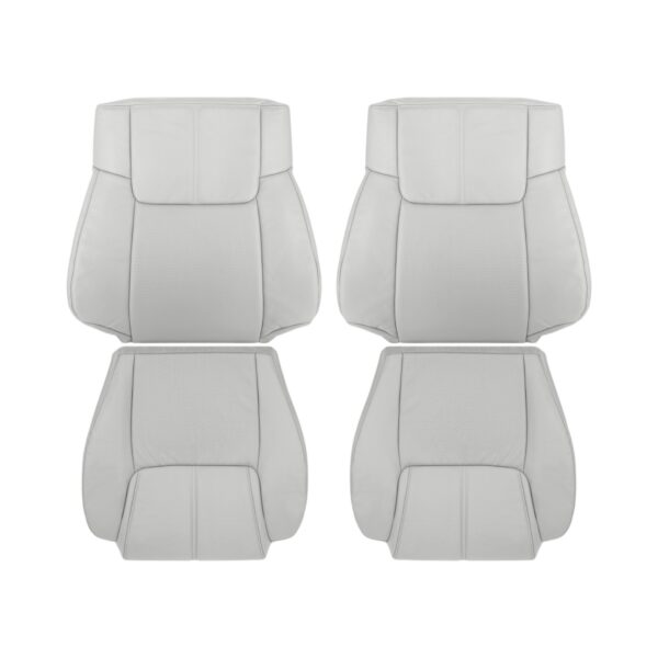 jeep-commander-limited-cuir-perforé-2006-2007-gris-clair-avant-conducteur-et-passager-top-et-bottom-oem-remplacement-de-siège Jeep Commander Limited 2006-2010 - Housse de siège de remplacement OEM