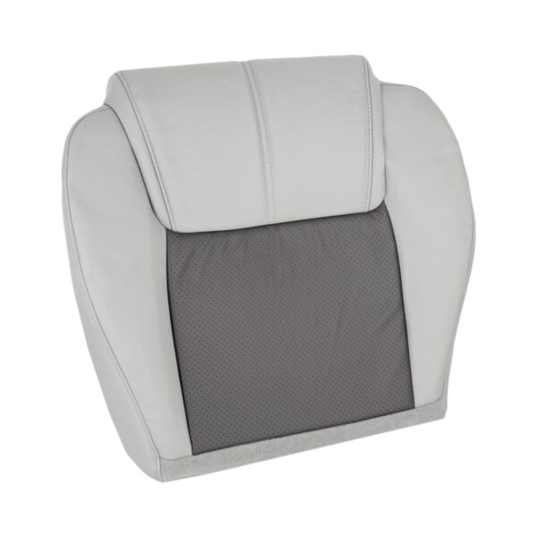jeep-commander-limited-cuir-perforé-2006-2010-2-tone-light-graystone-with-dark-khaki-front-passenger-bottom-oem-replacement-seat-cover-2 Jeep Commander Limited 2006-2010 - Housse de siège de remplacement OEM