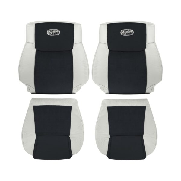 jeep-commander-overland-cuero-2006-2010-2-tono-gris-frontal-conductor-y-pasajero-top-y-fondo-oem-reemplazo-asiento-cubierta2 Jeep Commander Overland 2006-2010 | Funda de asiento de recambio OEM