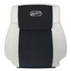 funda de asiento de repuesto jeep-commander-overland-piel-2006-2010-2-tono-gris-frontal-driver-top-oem Jeep Commander Overland 2006-2010 | Funda de asiento de recambio OEM