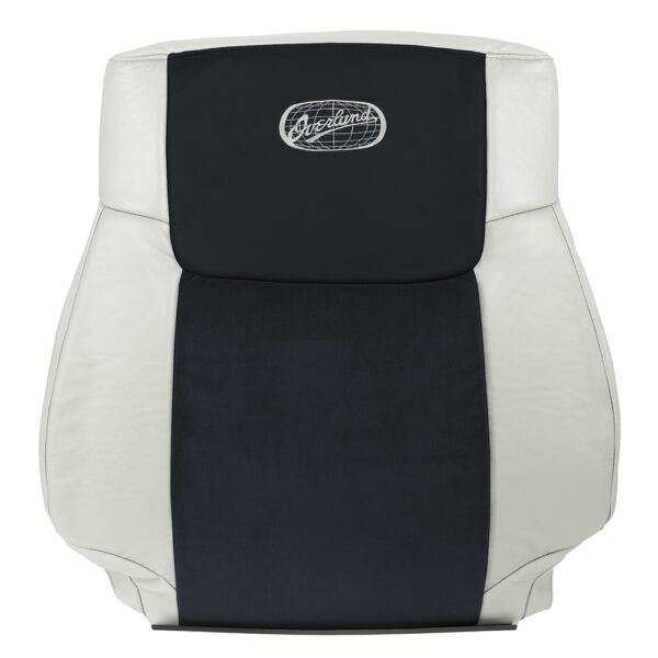 funda de asiento de repuesto jeep-commander-overland-piel-2006-2010-2-tono-gris-frontal-driver-top-oem Jeep Commander Overland 2006-2010 | Funda de asiento de recambio OEM