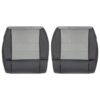 jeep-wrangler-piel-2007-2-tono-oscuro-medio-pizarra-gris-cubre-asientos-de-reemplazo de oem para conductor y pasajero Jeep Wrangler 2007 | Funda de asiento de recambio OEM