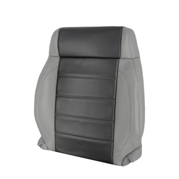 jeep-wrangler-piel-2007-2-tono-oscuro-pizarra-gris-med-pizarra-gris-cubre-asiento-delantero-del-conductor-top-oem-reemplazo-2 Jeep Wrangler 2007 | Funda de asiento de recambio OEM