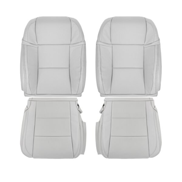 lexus-gs350-f-sport-perforated-leather-2012-2015-light-grey-front-driver-and-passenger-top-and-bottom-oem-replacement-seat-cover Lexus GS350 2012-2015 | OEM-Reemplazo Funda de asiento