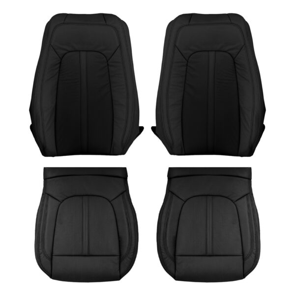 lincoln-mkz-perforated-leather-2017-2020-ebony-cubreasientos delanteros de repuesto originales para conductor y pasajero Lincoln MKZ 2017-2020 | Funda de asiento de repuesto OEM