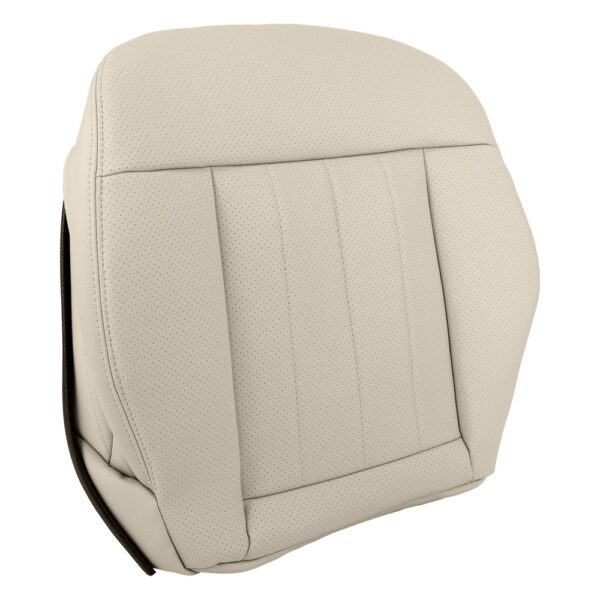 mercedes-benz-e550-e350-cuir-perforé-2010-2013-almond-beige-avant-passager-basse-close-view-oem-remplacement-de-siège Mercedes-Benz E550 2010-2016 - Housse de siège de remplacement OEM