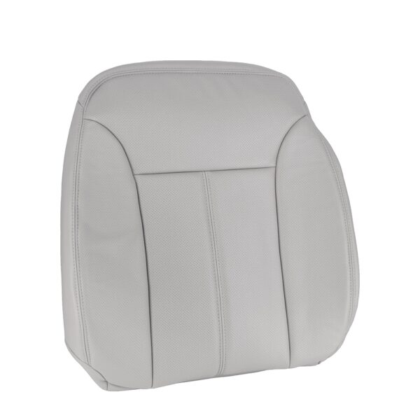 mercedes-benz-gl450-perforado-de-piel-sintética-2007-2012-gris ceniza-pasajero-anterior-top-oem-reemplazo-de-asiento-1 Mercedes-Benz GL350 2007-2012 | Funda de asiento de recambio OEM