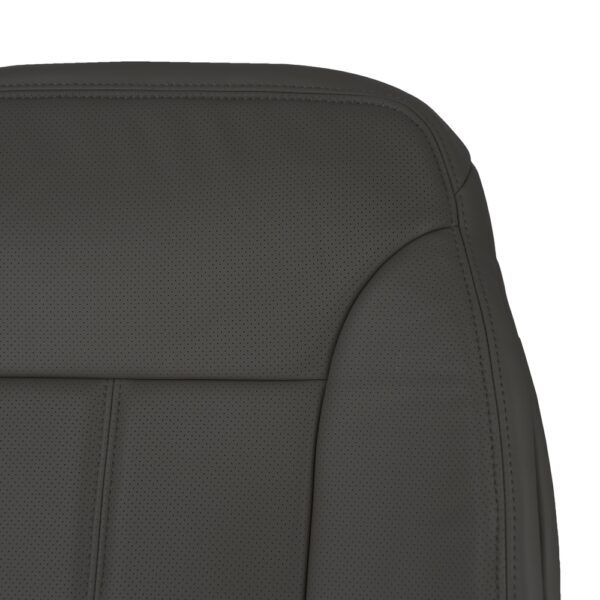 mercedes-benz-gl450-perforated-synthetic-leather-2007-2012-black-front-driver-or-passenger-top-close-view-oem-replacement-seat-cover Mercedes-Benz GL350 2007-2012 | Funda de asiento de recambio OEM