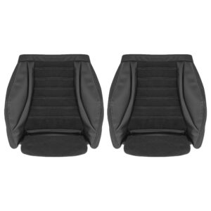 mercedes benz glc leather with suede inserts 2016 2021 black front driver and passenger bottomoms oem replacement cover