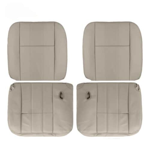 mercury-grand-marquis-cuir-2003-2005-tan-avant-conducteur-et-passager-haut-et-bas-oem-remplacement-de-siège Mercury Grand Marquis 2003-2011 - Housse de siège de remplacement OEM