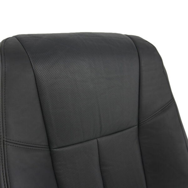nissan-altima-2013-2018-cuir perforé-charcoal-conducteur-ou-passager-top-close-view-oem-replacement-seat-cover Nissan Altima 2013-2018 - Housse de siège de remplacement OEM