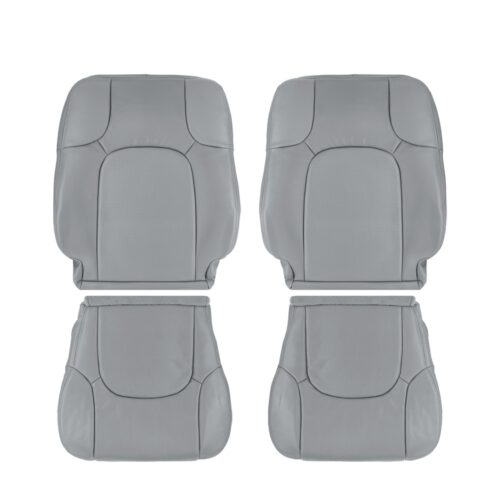 nissan-frontier-perforated-leather-2005-2015-steel-gray-front-driver-and-passenger-top-and-bottom-oem-replacement-seat-cover Nissan Frontier 2005-2015 | Housse de siège de remplacement OEM