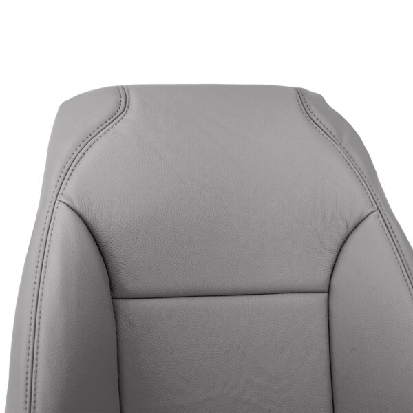 saab-9-3-leatherette-2006-gris-gris-avant-conducteur-ou-passager-couverture-de-siège-oem-de-remplacement-top-close-view Saab 9-3 2004-2012 - Housse de siège de remplacement OEM