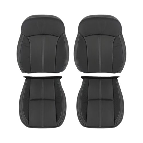 subaru-forester-cuir-perforé-2017-2018-noir-conducteur-et-passager-haut-et-bas-oem-remplacement-siège2 Subaru Forester 2017-2018 | Housse de siège de remplacement OEM