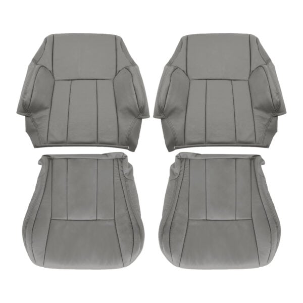 toyota-4runner-cuir-1996-2002-gris-avant-conducteur-et-passager-haut-et-bas-oem-remplacement-de-siège Toyota 4Runner 1996-2002 - Housse de siège de remplacement OEM