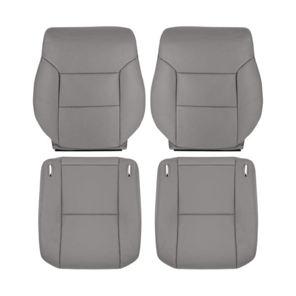 toyota-sienna-cuir-1998-2003-gris-avant-conducteur-et-passager-haut-et-bas-oem-remplacement-siège2 Toyota Sienna 1998-2003 - Housse de siège de remplacement OEM
