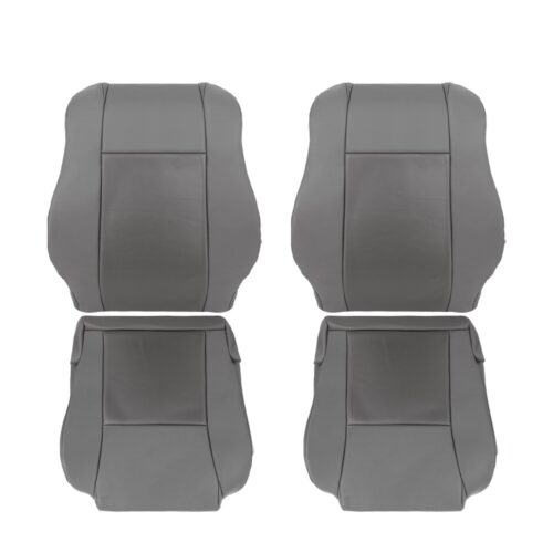 toyota-tacoma-cuir-perforé-2005-2010-gris-pierre-avant-conducteur-et-passager-top-et-bottom-oem-remplacement-de-siège Toyota Tacoma 2005-2010 - Housse de siège de remplacement OEM
