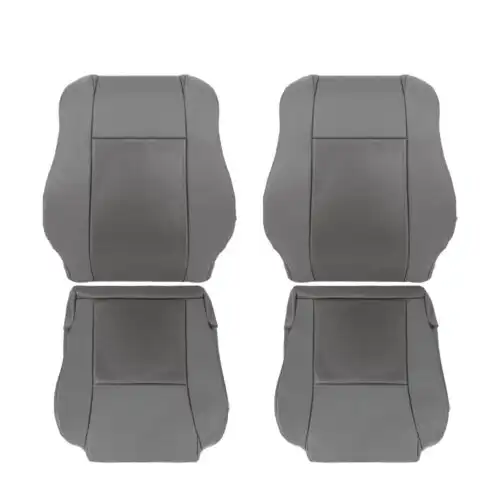 toyota-tacoma-perforated-leather-2005-2010-stone-gray-front-driver-and-passenger-top-and-bottom-oem-replacement-seat-cover Toyota Tacoma 2005-2010 | OEM-Replacement Seat Cover