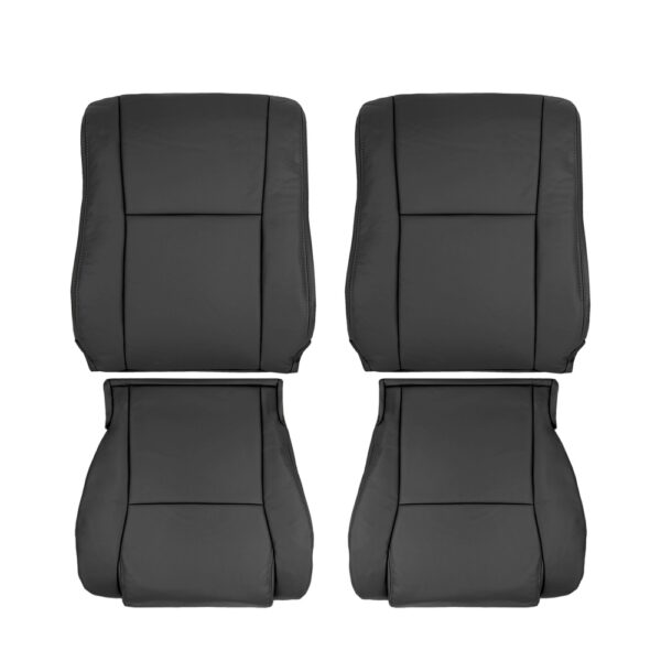 toyota-tundra-cuir-2007-2013-noir-avant-conducteur-et-passager-top-et-bottom-oem-replacement-seat-cover Toyota Tundra SR5 2007-2013 - Housse de siège de remplacement OEM