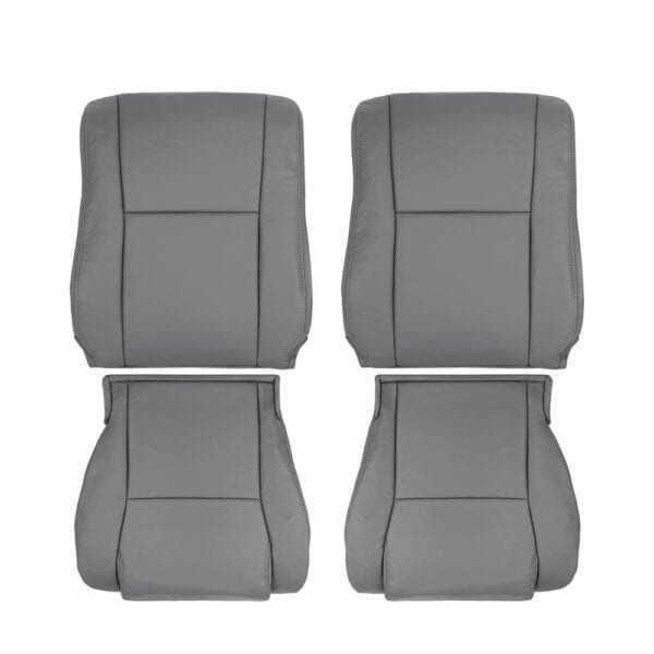 toyota-tundra-cuir-2007-2013-graphite-gris-avant-conducteur-et-passager-top-et-bottom-oem-replacement-seat-cover Toyota Tundra SR5 2007-2013 - Housse de siège de remplacement OEM