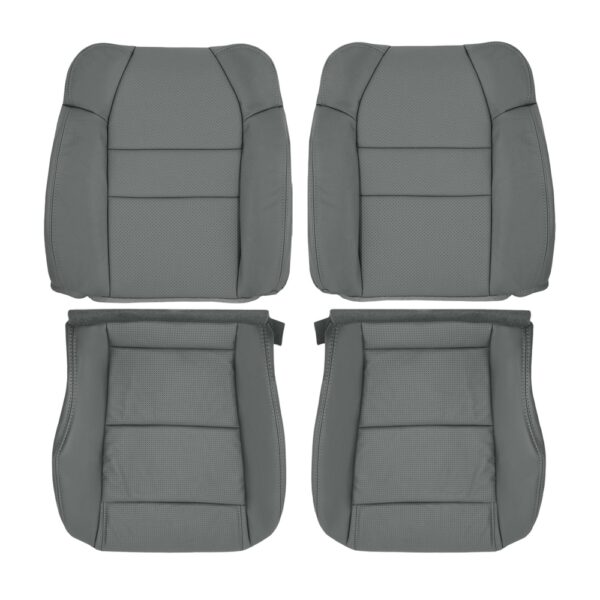 acura-mdx-perforated-leather-2007-2013-gray-stone-front-driver-and-passenger-top-and-bottom-oem-replacement-seat-cover Acura MDX 2001-2006 - Housse de siège de remplacement OEM
