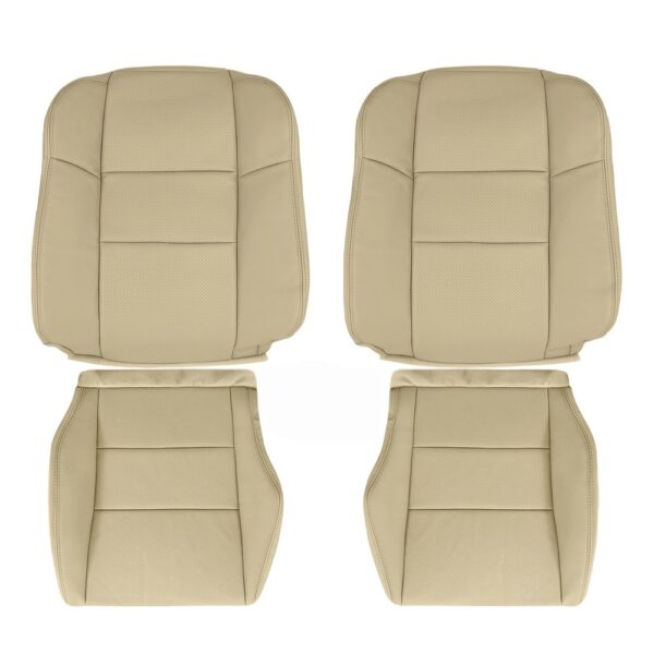 acura-rdx-cuir perforé-2007-2012-taupe-avant-conducteur-et-passager-top-et-bottom-oem-replacement-seat-cover Acura RDX 2007-2012 - Housse de siège de remplacement OEM