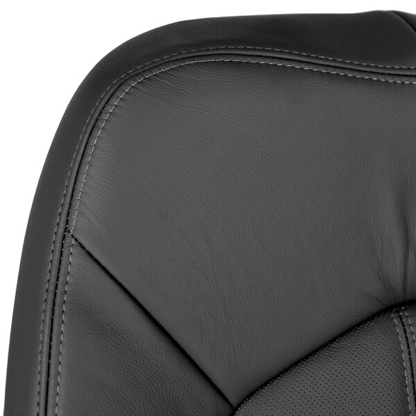cadillac-srx-leatherette-perforated-2010-2016-ebony-driver-or-passenger-top-close-view-oem-replacement-seat-cover Cadillac SRX 2010-2016 - Housse de siège de remplacement OEM