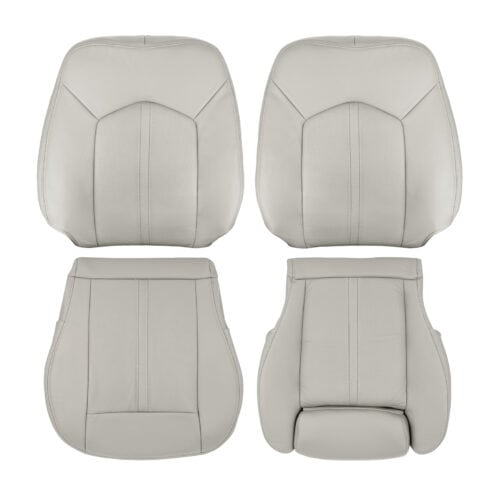 cadillac-srx-tapizado-perforado-2010-2016-shale-conductor-y-pasajero-tapizado-y-tapizado-oem-reemplazo-asiento-cubierta Cadillac SRX 2010-2016 | OEM-Reemplazo de la cubierta del asiento (con extensión de la pierna)