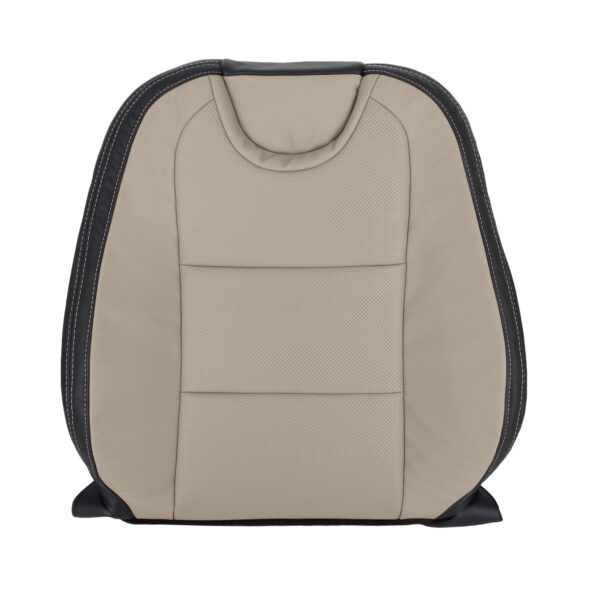 chevrolet-camaro-genuino-cuero-perforado-2010-2015-2-tono-negro-beige-cubre-asientos-top-oem-de-reemplazo-2 Chevrolet Camaro 2010-2015 | OEM-Reemplazo Funda de asiento