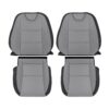 chevrolet-camaro-genuino-cuero-perforado-2010-2015-2-tono-negro-gris-cubre-asientos-de-conductor-y-pasajero-de-arriba-y-abajo-oem-de-reemplazo Chevrolet Camaro 2010-2015 | OEM-Reemplazo Funda de asiento