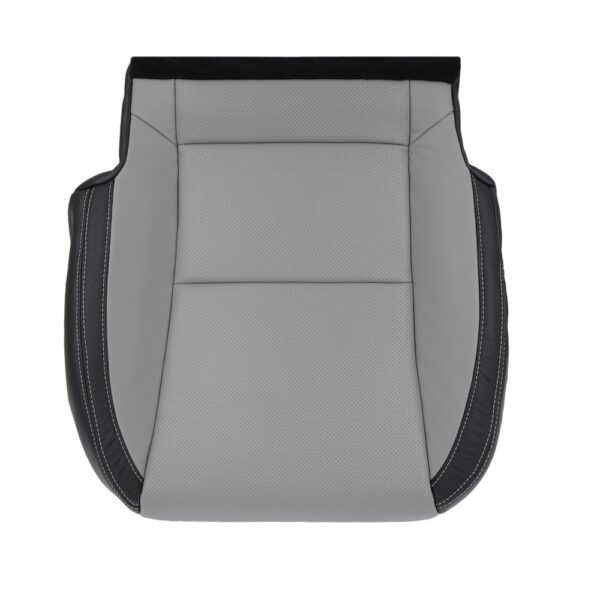 chevrolet-camaro-genuino-cuero-perforado-2010-2015-2-tono-negro-gris-pasajero-fondo-oem-reemplazo-de-asiento-3 Chevrolet Camaro 2010-2015 | OEM-Reemplazo Funda de asiento