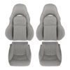 chevrolet-corvette-1997-2004-cuir-perforé-gris-clair-conducteur-et-passager-haut-et-bas-oem-remplacement-de-siège Chevrolet Corvette 1997-2004 - Housse de siège de remplacement OEM