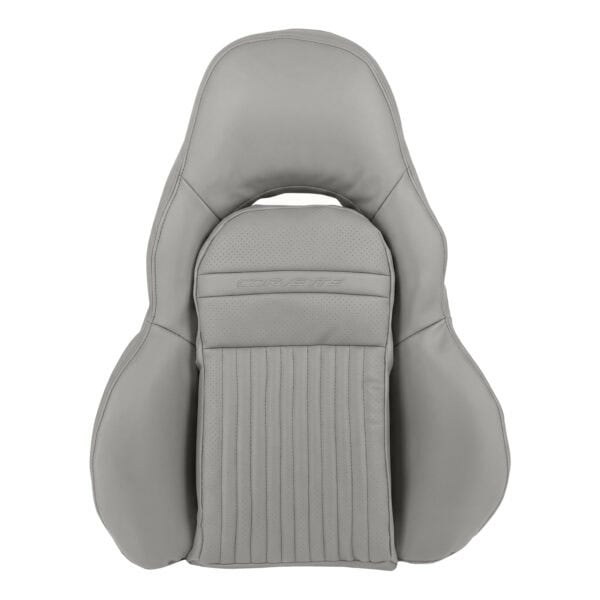chevrolet-corvette-1997-2004-cuir-perforé-gris-clair-au-dessus-du-conducteur-oem-remplacement-de-siège Chevrolet Corvette 1997-2004 - Housse de siège de remplacement OEM