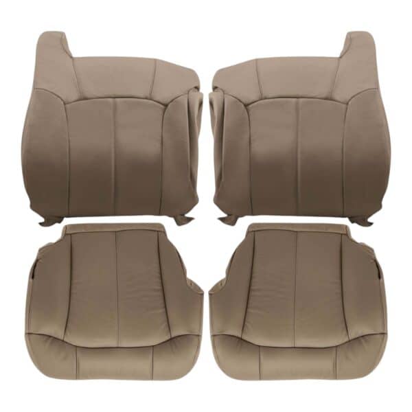 chevrolet-suburban-cuir-2000-2002-beige-avant-conducteur-et-passager-haut-et-bas-remplacement-OEM-housse-de-siège.jpg Chevrolet Suburban 2000-2002 - Housse de siège de remplacement OEM