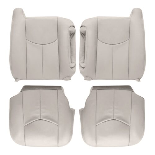 Chevrolet Suburban cuir 2003-2006 beige conducteur et passager haut et bas housse de siège de remplacement OEM Chevrolet Suburban 2003-2006 - Housse de siège de remplacement OEM