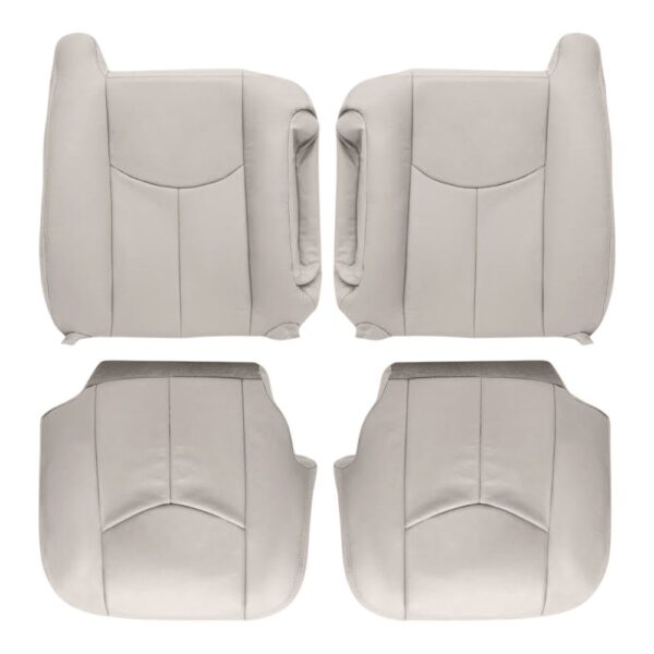 Chevrolet Suburban cuir 2003-2006 beige conducteur et passager haut et bas housse de siège de remplacement OEM Chevrolet Suburban 2003-2006 - Housse de siège de remplacement OEM