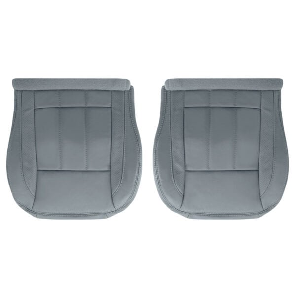 dodge-ram-1500-laramie-genuine-leather-perforated-2006-2009-gray-driver-and-passenger-bottoms-oem-replacement-seat-cover Dodge Ram 1500 Laramie 2006-2009 - Housse de siège de remplacement OEM