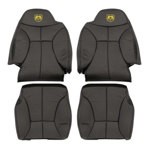 dodge-ram-1500-leather-1998-2002-dark-slate-driver-and-passenger-top-and-bottom-oem-replacement-seat-cover Dodge Ram 1500 SLT 1998-2002 | OEM-Replacement Seat Cover