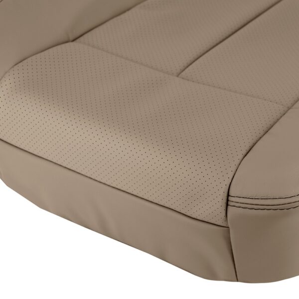 ford-f-150-perforated-leather-2011-2014-adobe-front-driver-or-passenger-bottom-close-view-oem-replacement-seat-cover Ford F-150 2009-2014 | Funda de asiento de recambio OEM