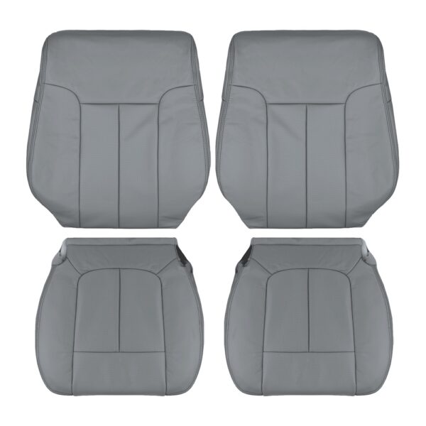 ford-f-150-perforated-leather-2011-2014-steel-gray-front-driver-and-passenger-top-and-bottom-oem-replacement-seat-cover Ford F-150 2009-2014 | Funda de asiento de recambio OEM