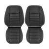 ford-mustang-genuine-leather-perforated-2010-2014-charcoal-driver-and-passenger-top-and-bottom-oem-replacement-seat-cover Ford Mustang V6 Premium 2010-2014 - Housse de siège de remplacement OEM