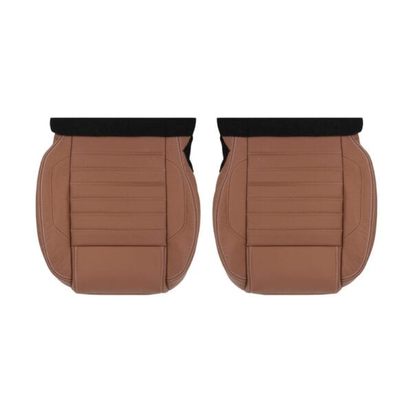 ford-mustang-genuine-leather-perforated-2010-2014-saddle-driver-and-passenger-bottoms-oem-replacement-seat-cover Ford Mustang V6 Premium 2010-2014 - Housse de siège de remplacement OEM
