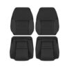 ford-mustang-cuir-1994-1998-noir-coutures-blanches-avant-conducteur-et-passager-haut-et-bas-remplacement-OEM-housse-de-siège2 Ford Mustang 1994-1998 - Housse de siège de remplacement OEM