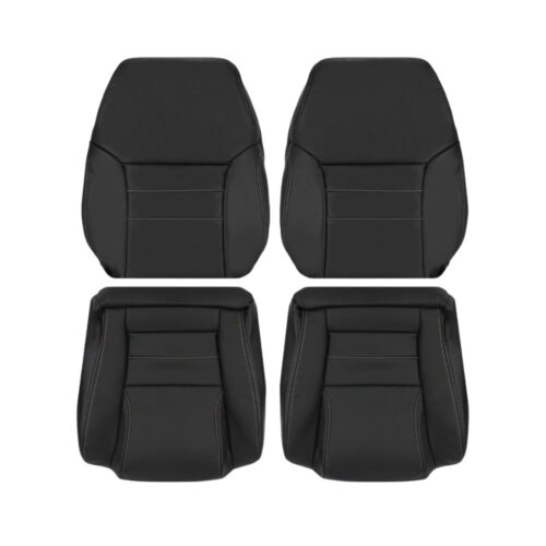 ford-mustang-cuir-1994-1998-noir-coutures-blanches-avant-conducteur-et-passager-haut-et-bas-remplacement-OEM-housse-de-siège2 Ford Mustang 1994-1998 - Housse de siège de remplacement OEM