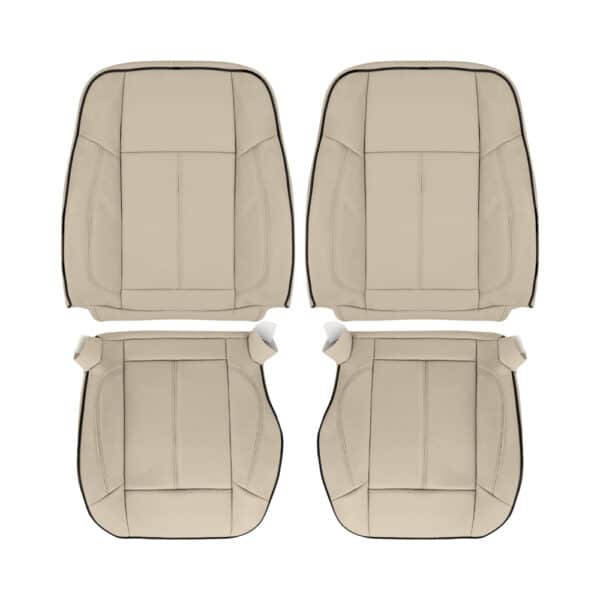 hummer-h3-cuir-2006-2010-cachemire-clair-ébène-tuyauterie-avant-conducteur-et-passager-top-et-bottom-oem-remplacement-de-siège Hummer H3 2006-2010 - Housse de siège de remplacement OEM