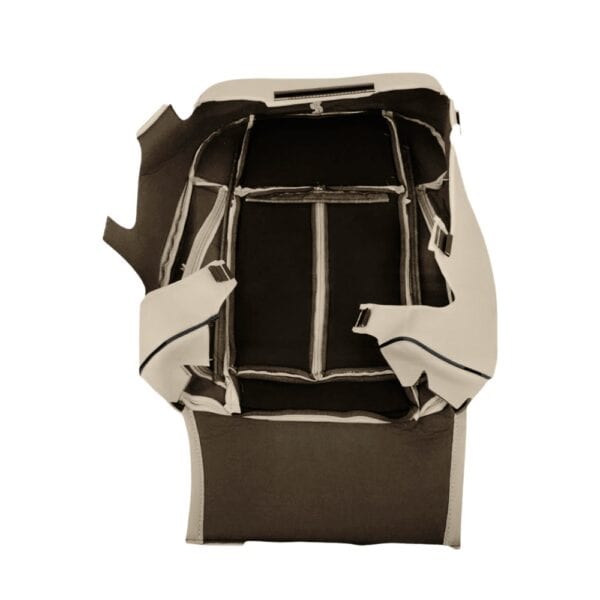 hummer-h3-cuir-2006-2010-cachemire-clair-ébène-tuyauterie-avant-conducteur-ou-passager-top-inside-out-view-oem-replacement-seat-cover Hummer H3 2006-2010 - Housse de siège de remplacement OEM