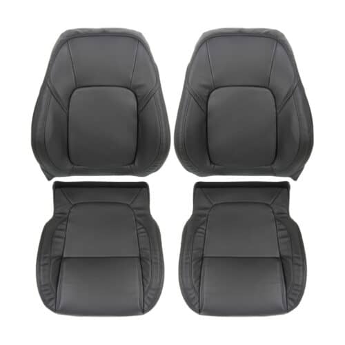 jaguar-xf-leatherette-2016-2020-black-cubreasientos delanteros de repuesto originales para conductor y pasajero Jaguar XF 2016-2020 | Funda de asiento de recambio OEM