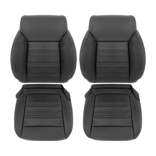 kia-sorento-genuino-cuero-perforado-2016-2020-negro-cubre-asientos-de-sustitución-oem-del-conductor-y-pasajero-parte-alta-y-baja Kia Sorento 2016-2020 | Funda de asiento de recambio OEM