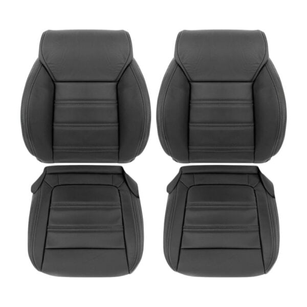 kia-sorento-genuino-cuero-perforado-2016-2020-negro-cubre-asientos-de-sustitución-oem-del-conductor-y-pasajero-parte-alta-y-baja Kia Sorento 2016-2020 | Funda de asiento de recambio OEM